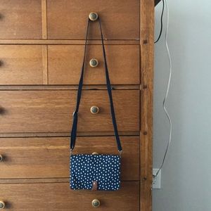 Navy Thirty One Polka dot Crossover